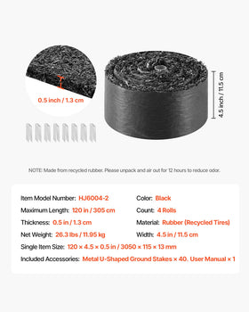 VEVOR mat suited for outdoor yards and landscaping applications.