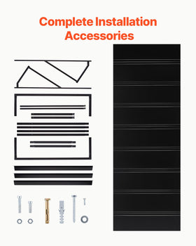 VEVOR sleek black exterior awning enhances modern home aesthetics.