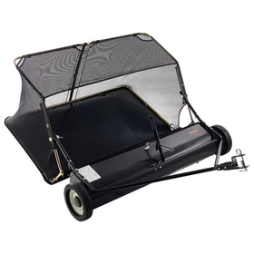 Compact folding storage of VEVOR sweeper for shed or garage