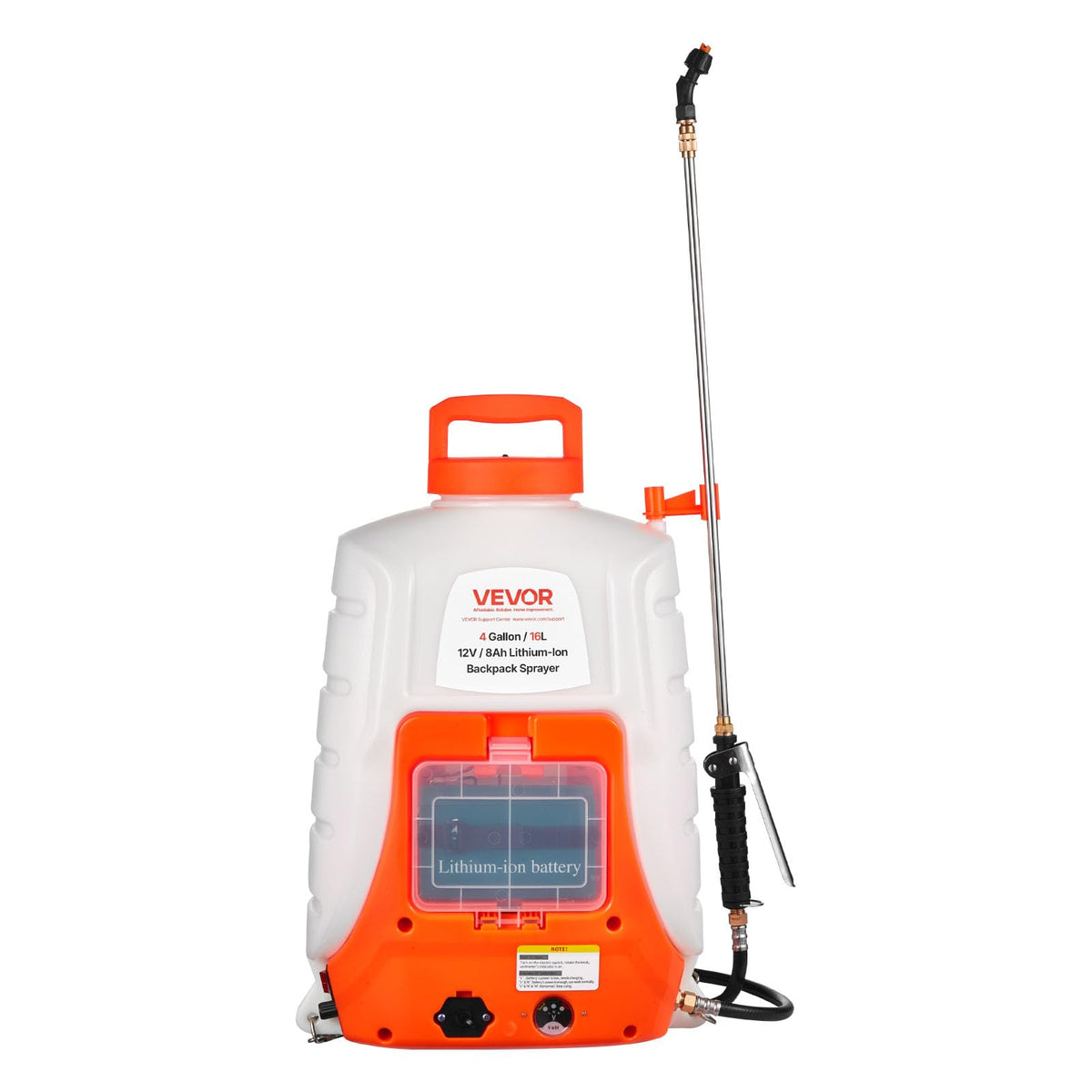 VEVOR ergonomic handle with grommet enables continuous spraying.
