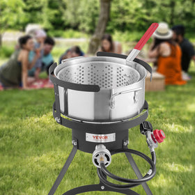 VEVOR square burner bracket providing stable frying setup