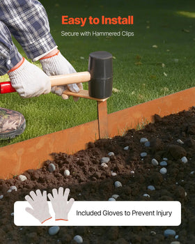 Weather-resistant VEVOR steel edge withstands outdoor elements