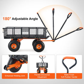 VEVOR sturdy steel frame with durable coating for long-term outdoor use.
