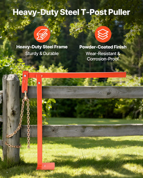 VEVOR T Post Puller lever design enables easier post extraction.