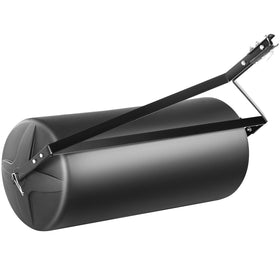 VEVOR tow-behind lawn roller illustrating 400 lb capacity for firm seed-to-soil contact