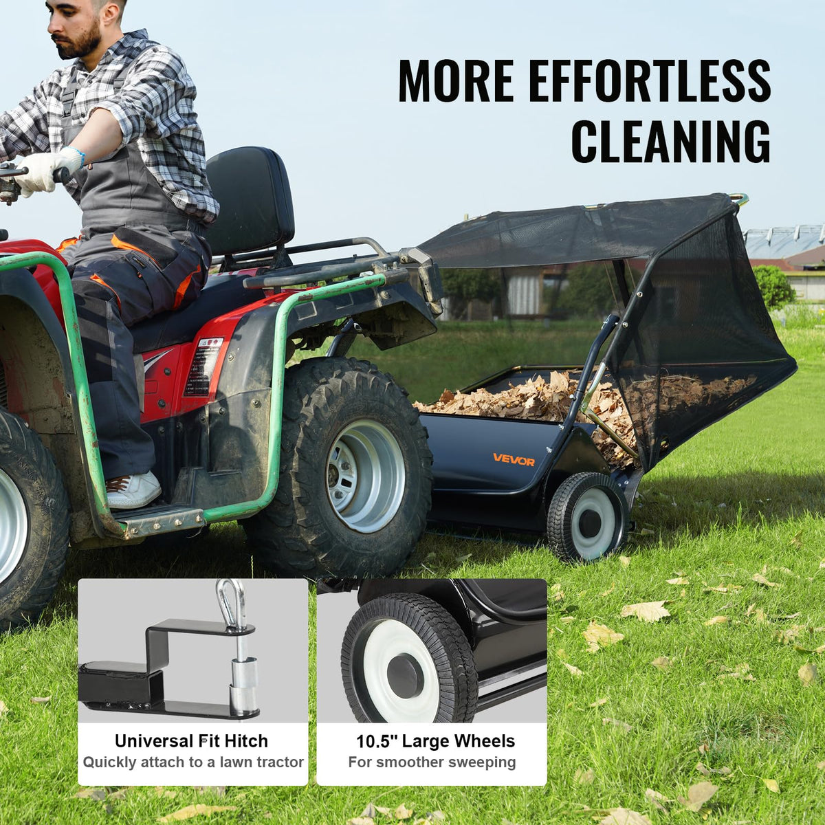 VEVOR Folding design for compact storage in shed or garage.
