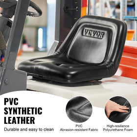 VEVOR universal seat extended slot 6.3–11.8 in fits multiple forklift models.