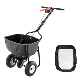 VEVOR Walk Behind Spreader compact design stores easily after use