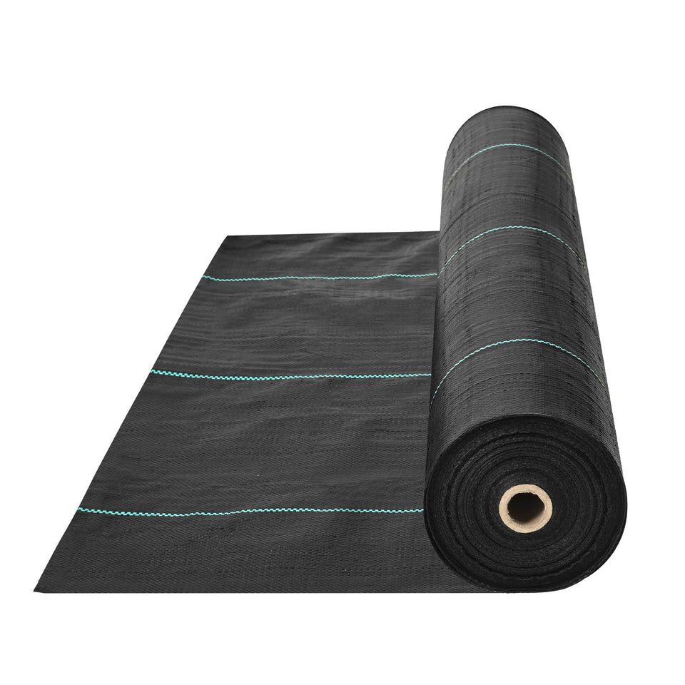 VEVOR weed barrier fabric 3x300 ft for durable weed suppression.