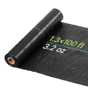 VEVOR weed barrier fabric heavy-duty weave close-up showing durability for gardens