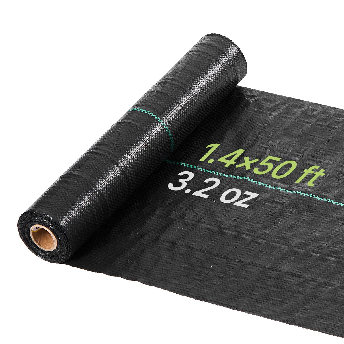 VEVOR weed barrier fabric overview with 1.4x50 ft coverage for gardens