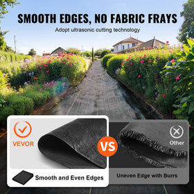 VEVOR weed barrier with green guide lines for easy alignment