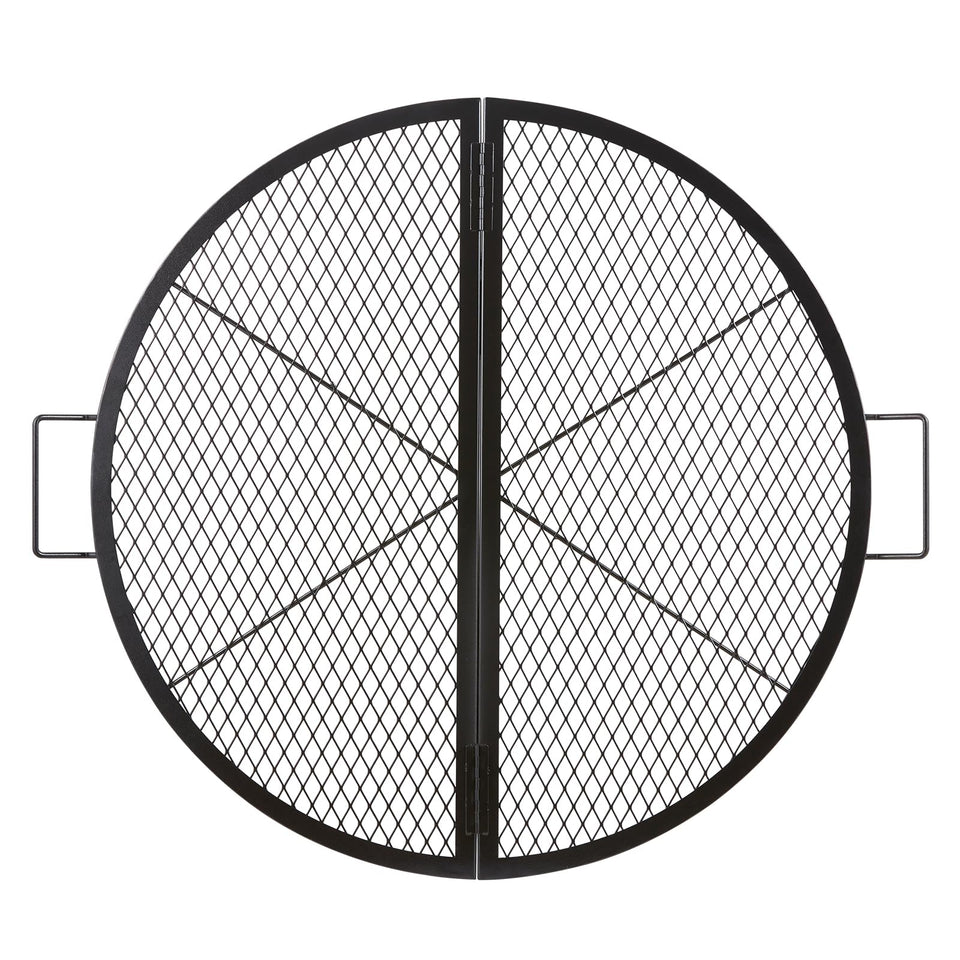 VEVOR X-Marks fire pit grate folded design for easy transport