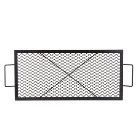 Multi-purpose outdoor cooking with VEVOR X-Marks fire pit grate