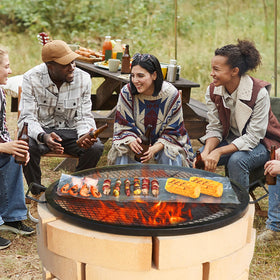 VEVOR X-Marks open-fire cooking with no tripod needed