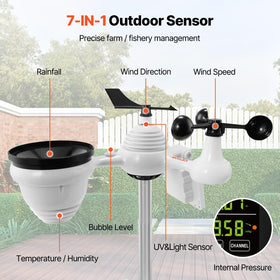 Outdoor sensor mounted on aluminum bracket delivering stable readings