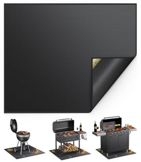 Vewaci under grill mat 48x40 covers surfaces to protect decks from heat and spills.
