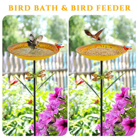 VEWOGARDEN bird bath rim birds detail enhancing wildlife appeal