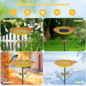 VEWOGARDEN easy-assembly bird bath ready for quick setup