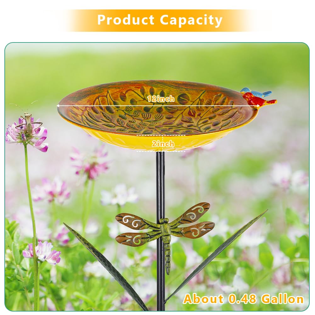 VEWOGARDEN stable five-prong base keeps the birdbath steady