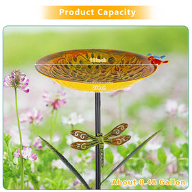 VEWOGARDEN stable five-prong base keeps the birdbath steady