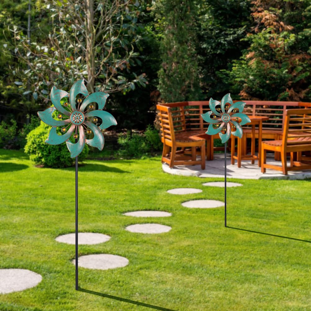 VEWOGARDEN garden decor wind spinner enhances outdoor spaces with dynamic motion.