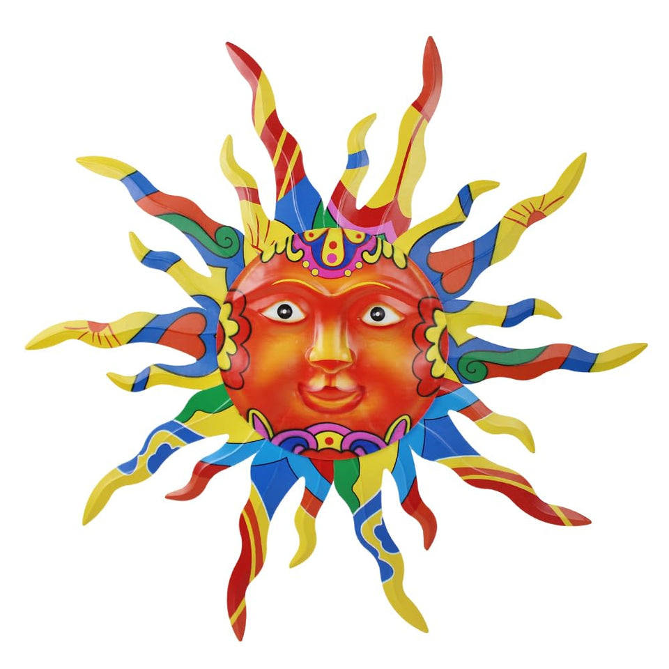 VEWOGARDEN metal sun wall decor, 30-inch, brightens outdoor spaces