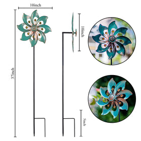 VEWOGARDEN metal wind spinner is waterproof and rustproof for year-round enjoyment.