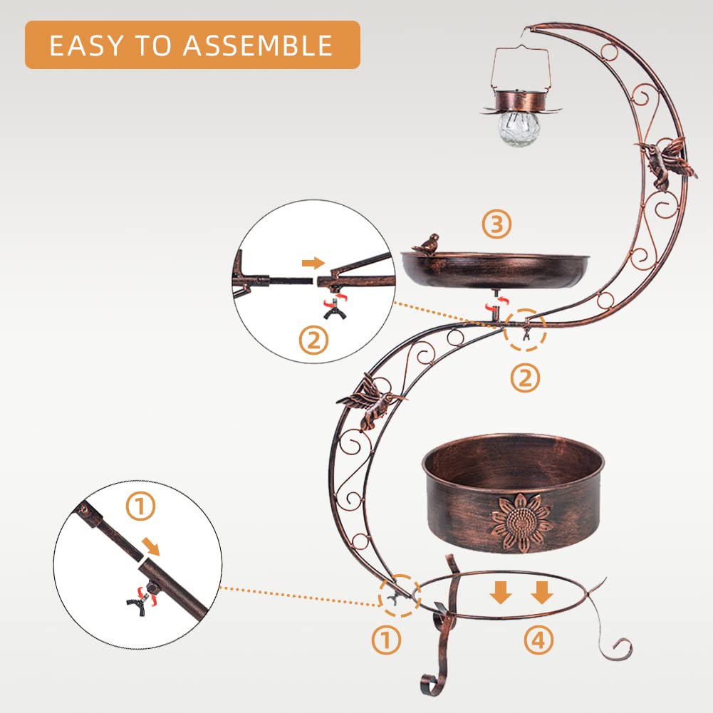 VEWOGARDEN S multi-use bird bath and feeder for birds.