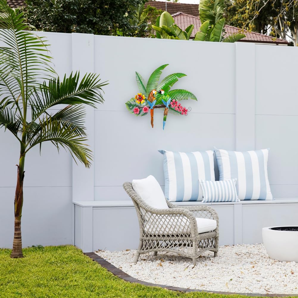 VEWOGARDEN parrot wall art suits coastal and bohemian spaces
