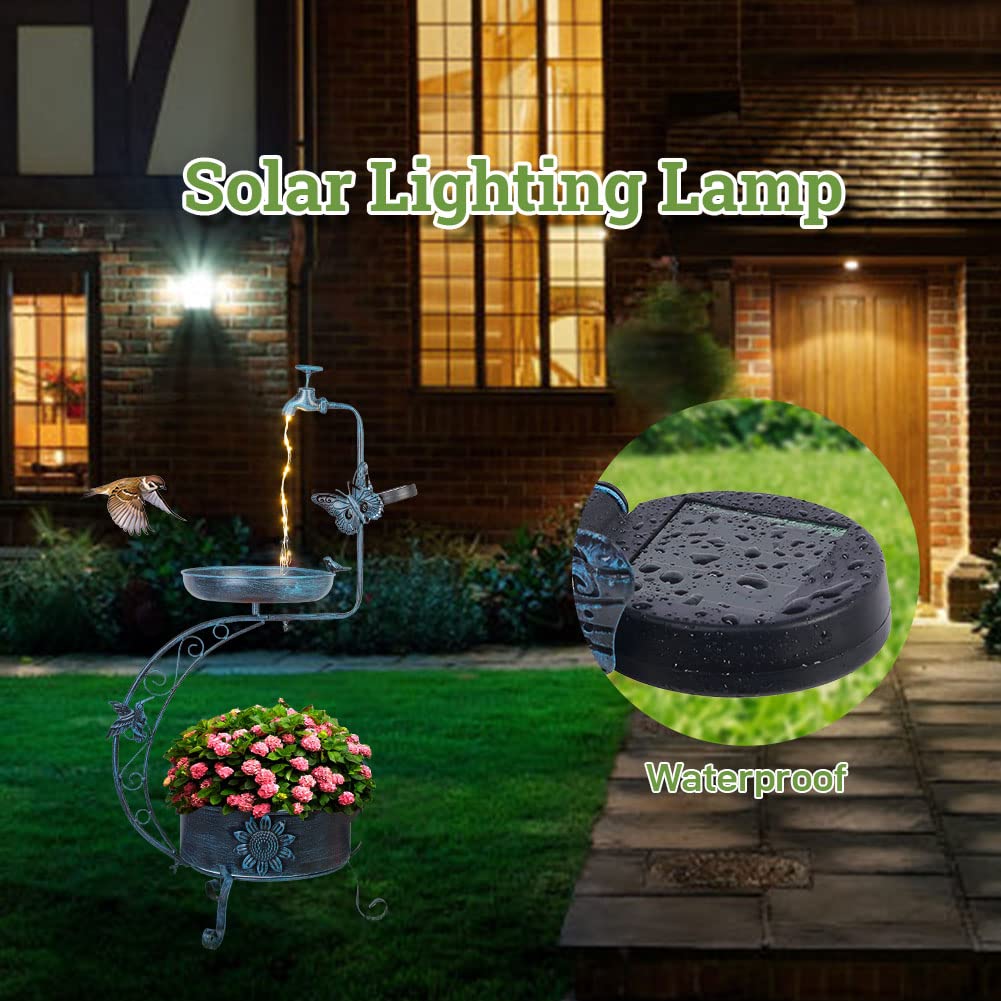 VEWOGARDEN Solar glow at night enhances atmosphere while attracting birds.