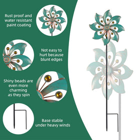 VEWOGARDEN wind spinner color spin creates vibrant focal points in any yard.