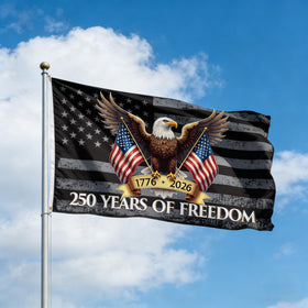 Veworn 250th anniversary flag garden display durable for outdoor sun and wind