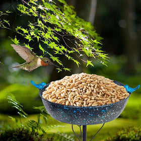 VEWOSTAR garden bird bath enhances yard decoration and bird visits