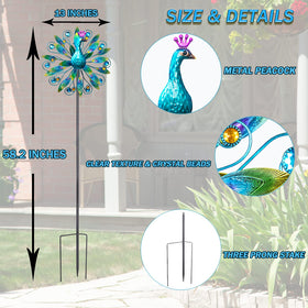 VEWOSTAR wind spinner creates a relaxing, eye-catching garden focal point