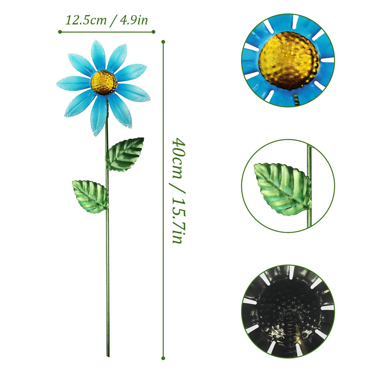 Vexercisehoop metal garden stakes ready for quick tool-free installation
