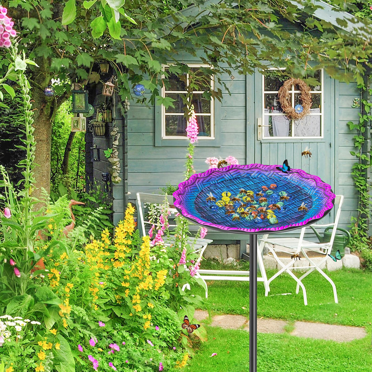 VeyFolzin.st bird-bath-feeder-option shows versatile garden water source