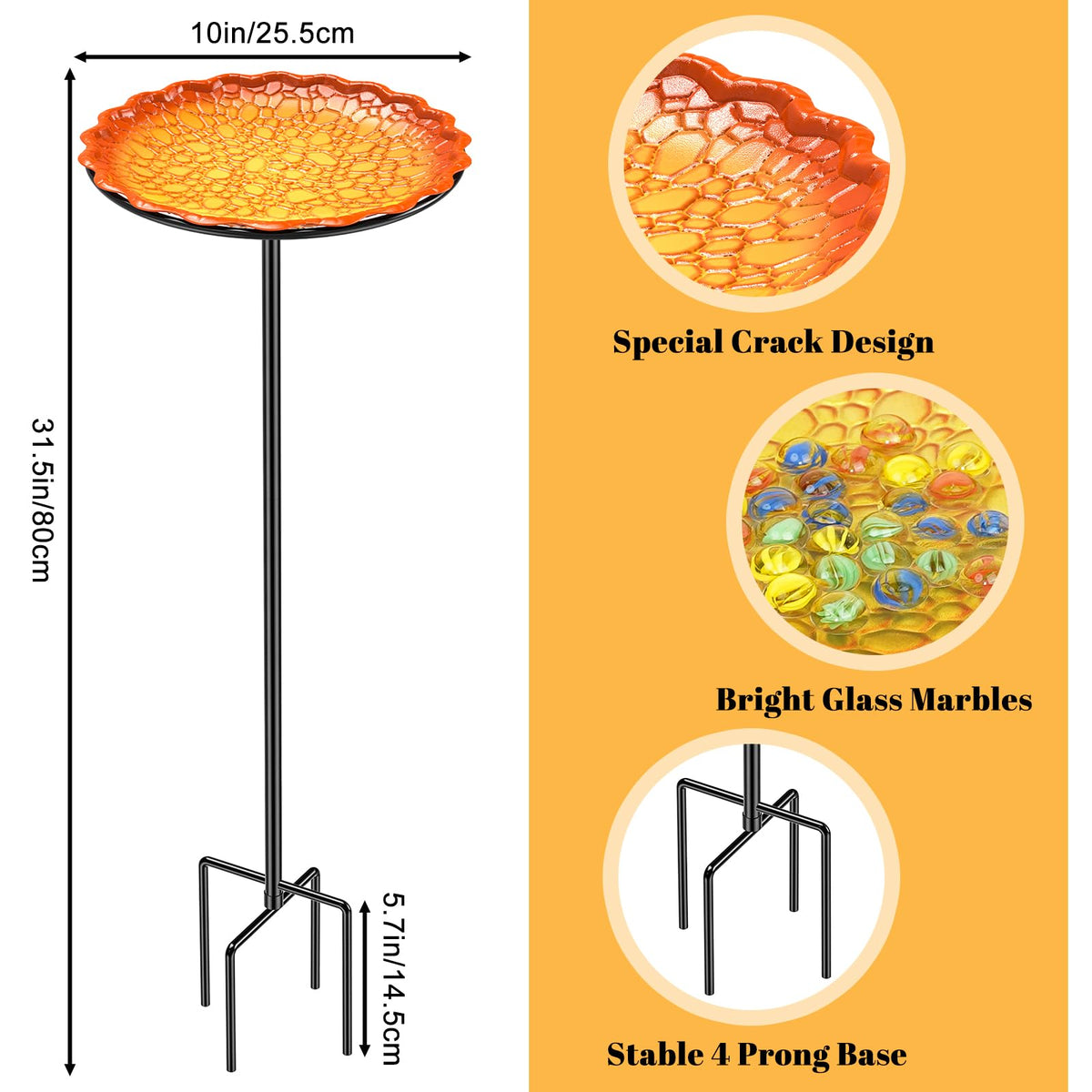 VeyFolzin.st Bee Bath Bowl attached to feeder for easy water access.