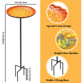 VeyFolzin.st Bee Bath Bowl attached to feeder for easy water access.