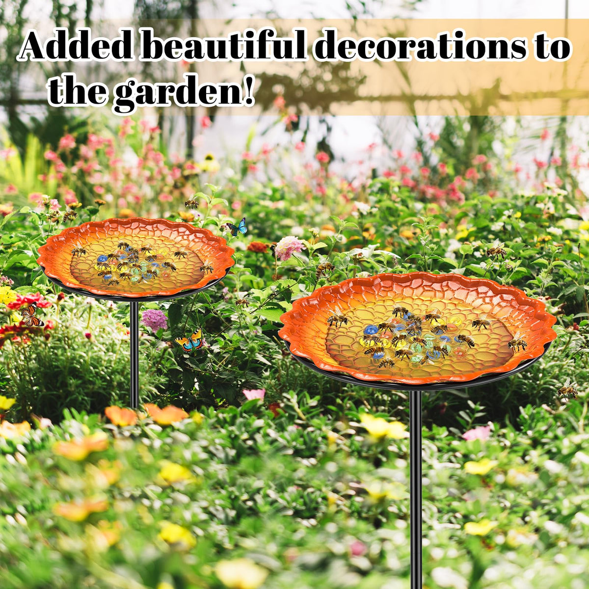 VeyFolzin.st Butterfly puddler decor adds color and wildlife appeal.