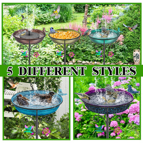 VeyFolzin.st large-capacity basin holds more water for thirsty birds.
