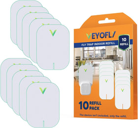 VEYOFLY plug-in fly trap setup shown for indoor control