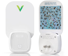 VEYOFLY indoor fly catcher device attracting insects and trapping them on adhesive card