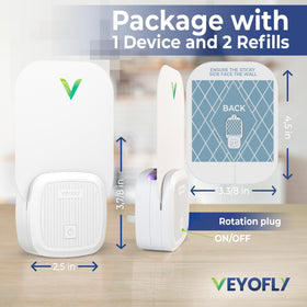 VEYOFLY adhesive cards face the wall to trap pests out of sight.