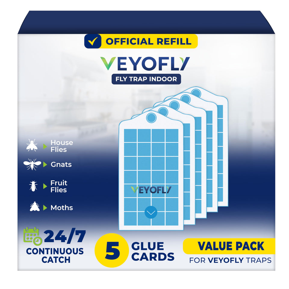 VEYOFLY fruit fly trap refill glue board for indoor use