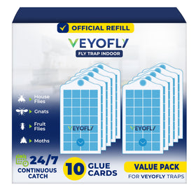 VEYOFLY fruit fly trap refill glue board captures pests indoors
