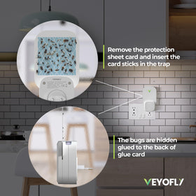 VEYOFLY long-lasting glue board delivers up to 30 days of trapping performance