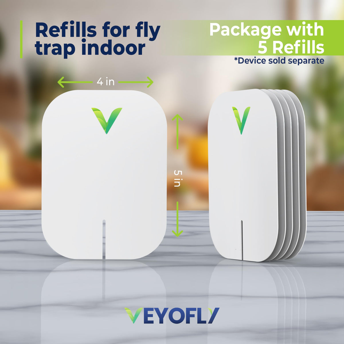 VEYOFLY plug-in fly trap works quietly, keeping living spaces free of buzzing insects.