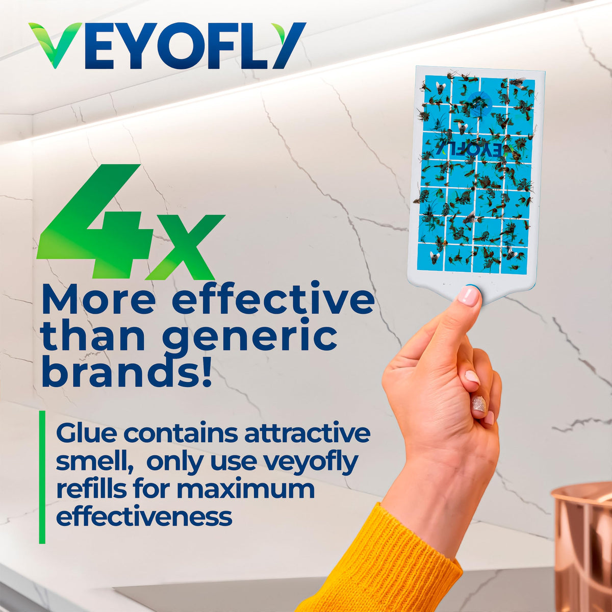 VEYOFLY three replaceable glue cards for effective snagging