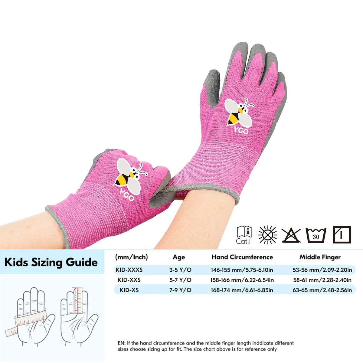 Vgo quick-dry washable material shown during cleaning.